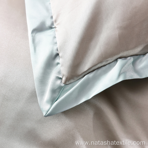 Summer pure color washed silk pillowcase